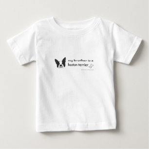 Camiseta Para Bebê boston terrier