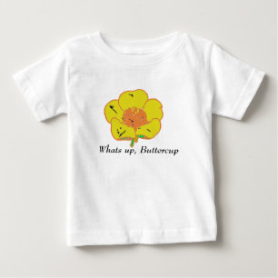 Camiseta Para Bebê Botão de ouro
