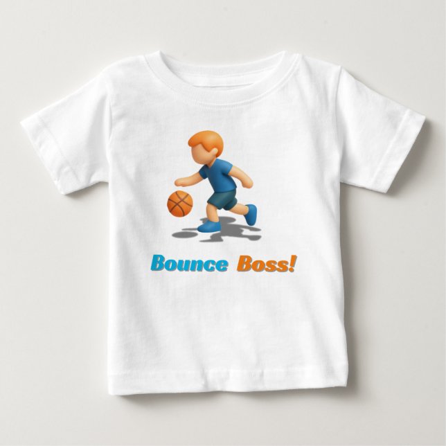 Camiseta Para Bebê Bounce Boss (Frente)
