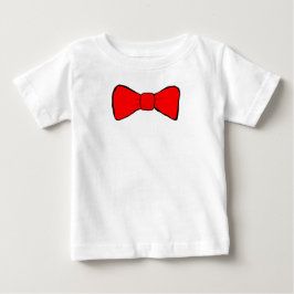 Camiseta Para Bebê Bowtie Red