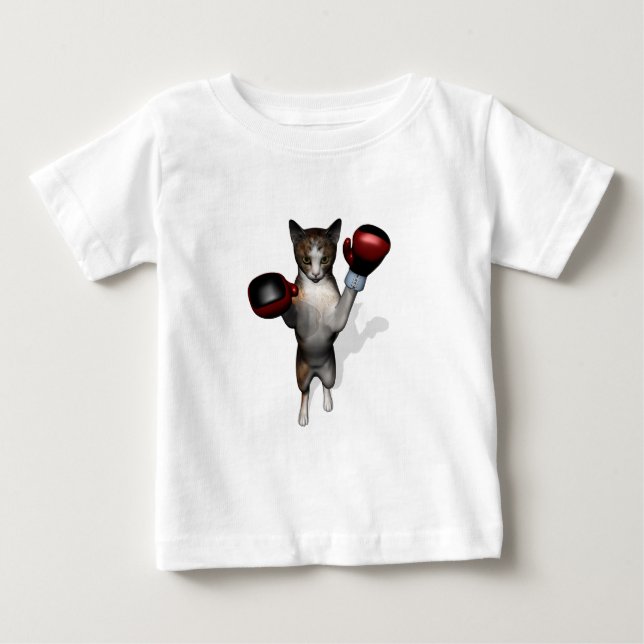 Camiseta Para Bebê Boxer Tabby (Frente)