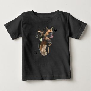 Camiseta Para Bebê Boxer Trio