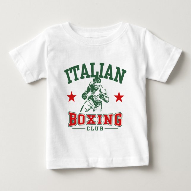 Camiseta Para Bebê Boxing italiano (Frente)
