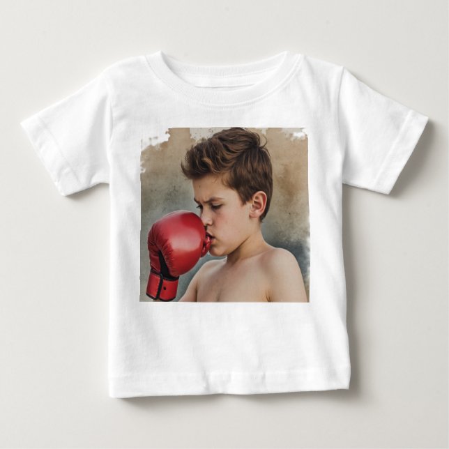 Camiseta Para Bebê boy boxer (Frente)