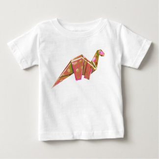 Camiseta Para Bebê Brachiosaur, Origami de Olhos Googly - Iridescente