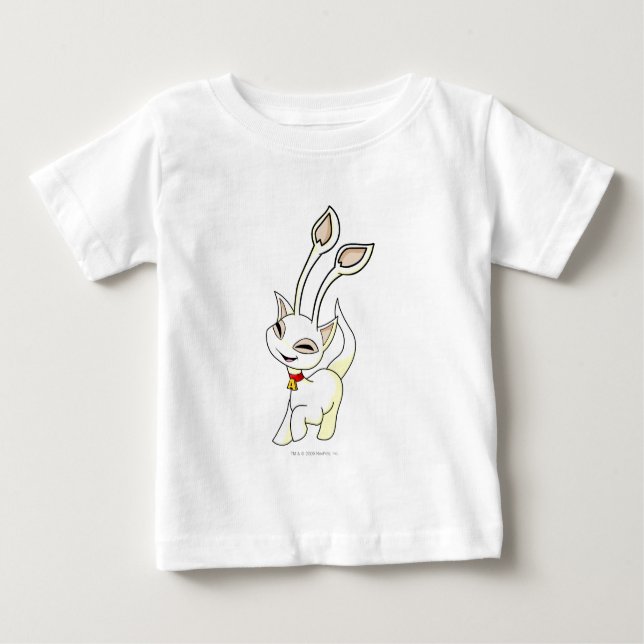 Camiseta Para Bebê Branco de Aisha (Frente)