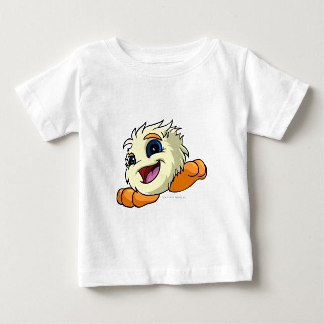 Camiseta Para Bebê Branco de JubJub (Frente)