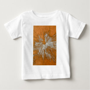 Camiseta Para Bebê Branco sobre Paintball Dourado
