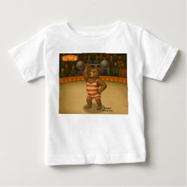 Camiseta Para Bebê Brandon, urso forte do circo