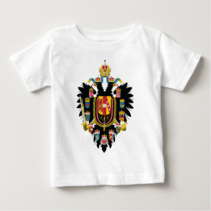 Camiseta Para Bebê Brasão de Áustria Hungria (1894-1915)