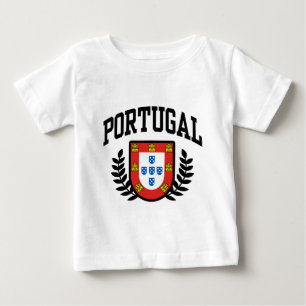 Camiseta Para Bebê Brasão de Portugal