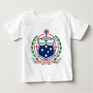 Camiseta Para Bebê Brasão de Samoa