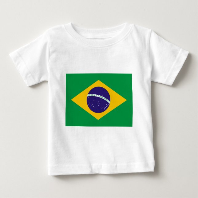 Camiseta Para Bebê brasil (Frente)