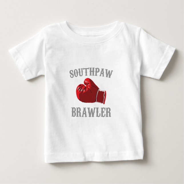 Camiseta Para Bebê brawler do southpaw (Frente)