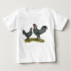 Camiseta Para Bebê Breda Chickens Cuckoo (Frente)