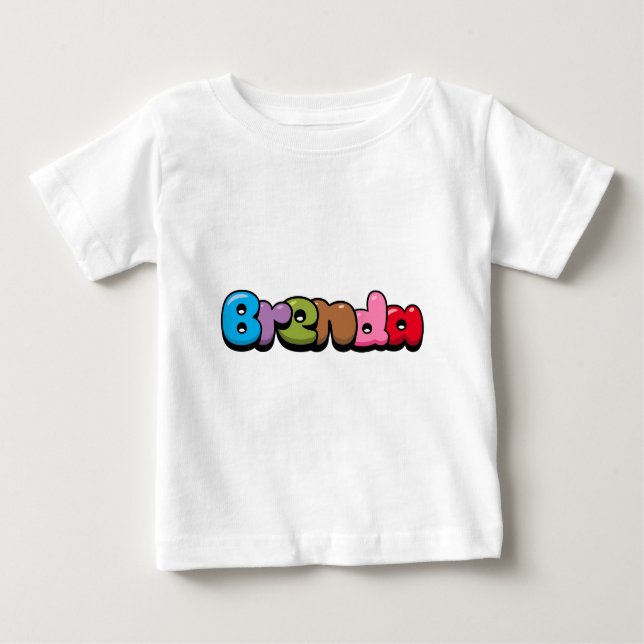 Camiseta Para Bebê Brenda (Frente)