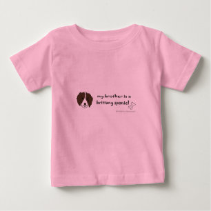Camiseta Para Bebê bretany spaniel