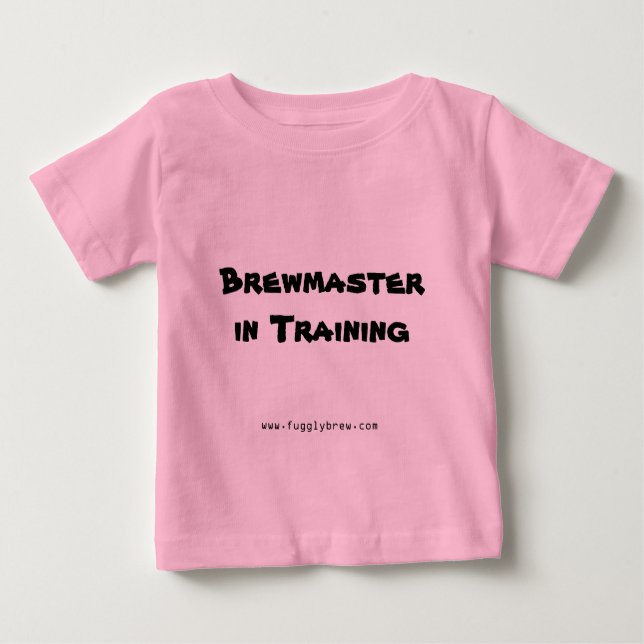 Camiseta Para Bebê Brewmaster in Training (Frente)