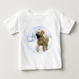 Camiseta Para Bebê Briard Noel