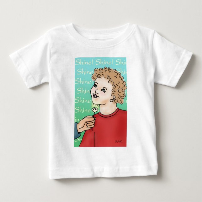 Camiseta Para Bebê Brilhante! (Frente)