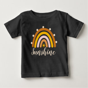 Camiseta Para Bebê Brilho do Sol - Arco-íris Brilho do Sol