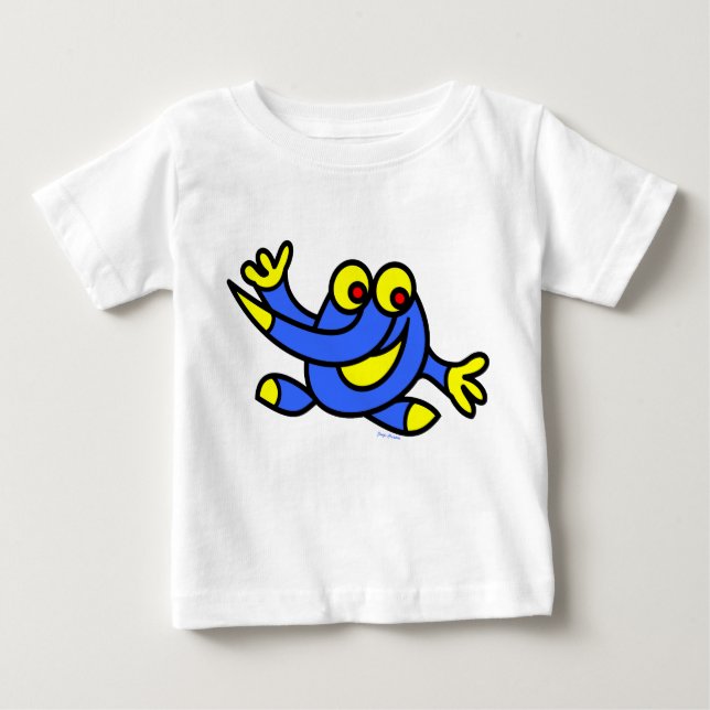 Camiseta Para Bebê brincadeira de bebê por jangocreation (Frente)