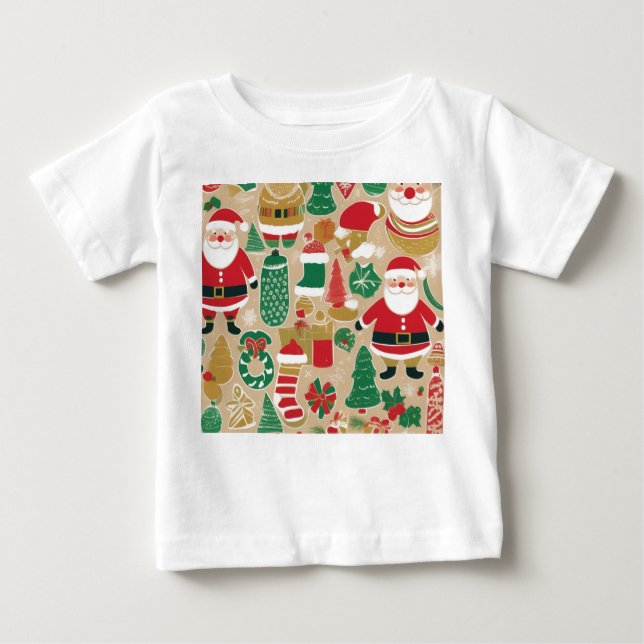 Camiseta Para Bebê Brincadeiras de Natal - Brincadeiras (Frente)