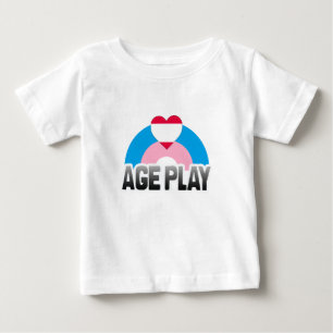 CAMISETA PARA BEBÊ BRINQUEDO DE IDADE ARCO-ÍRIS