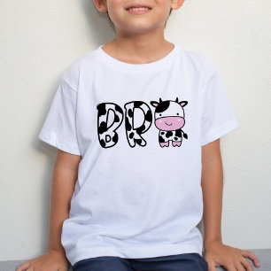 Camiseta Para Bebê Bro Irmão Vaca T-Shirt Festa de aniversário