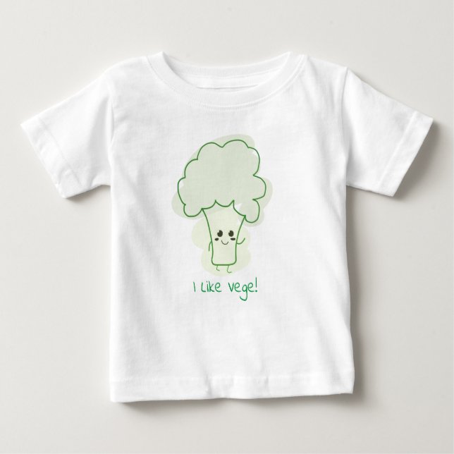 Camiseta Para Bebê Broccoli cômodo (Frente)