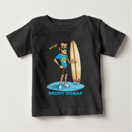 Camiseta Para Bebê Brody Ocean Wavecrest