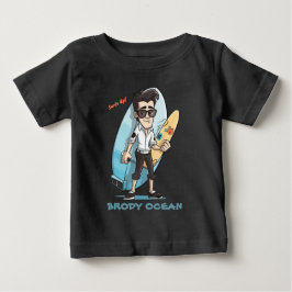 Camiseta Para Bebê Brody Ocean Wavecrest