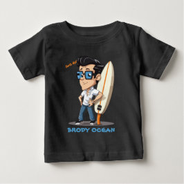 Camiseta Para Bebê Brody Ocean Wavecrest