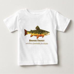 Camiseta Para Bebê Brook Trout, Latino