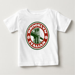 Camiseta Para Bebê Brooklyn New York - Italianos
