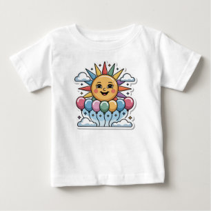 Camiseta Para Bebê Broto Ensolarado