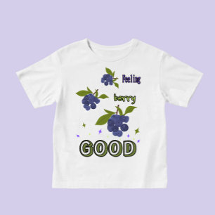 Camiseta Para Bebê Brunches de mirtilos