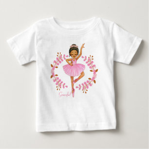 Camiseta Para Bebê Brunette Ballerina T-Shirt Graceful