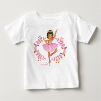 Camiseta Para Bebê Brunette Ballerina T-Shirt Graceful