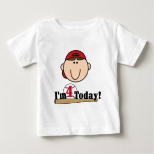 Camiseta Para Bebê Brunette Baseball 4º Aniversário
