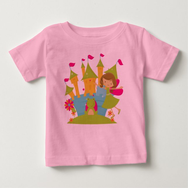 Camiseta Para Bebê Brunette Fairy Princess Baby Tutu (Frente)