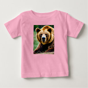 Camiseta Para Bebê Bruno, o Urso Corajoso