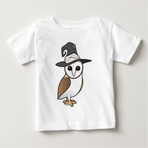 Camiseta Para Bebê Bruxa da coruja de celeiro de Birdorable