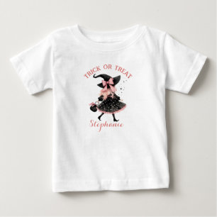 Camiseta Para Bebê Bruxa de Halloween Preciosa - Doce ou Travessura