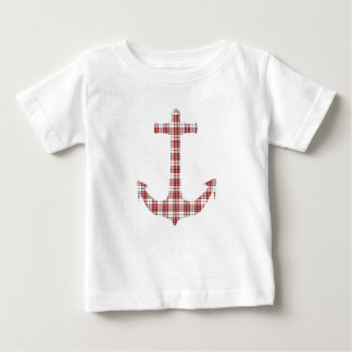 Camiseta Para Bebê Buchanan Tartan Xadrez Âncora