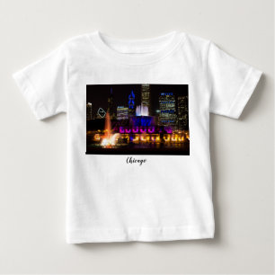 Camiseta Para Bebê Buckingham Fountain Chicago