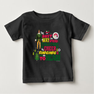 Camiseta Para Bebê Buddy, o Elf Citação Gráfica Cheia de Natal