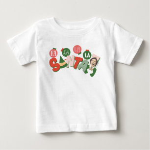 Camiseta Para Bebê Buddy, o Elf Fa La La Papais noeis