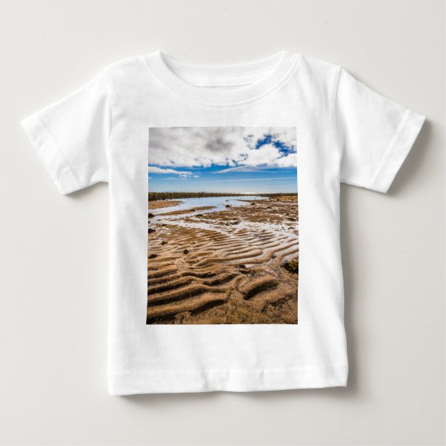 Camiseta Para Bebê Budir Beach, Islândia (Frente)