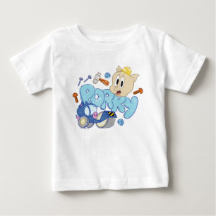 Camiseta Para Bebê BUGS BUNNY BUILDERS™  Arte do Esboço do Porky